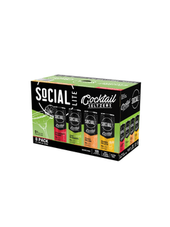 Carton mixte Social Lite Vodka Soda