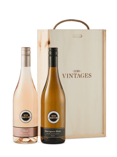 Kim Crawford White & Rose Pack Set In Vintages Wooden Box