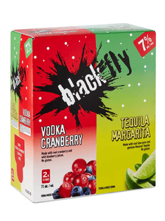 Black Fly Vodka Cranberry & Tequila Margarita