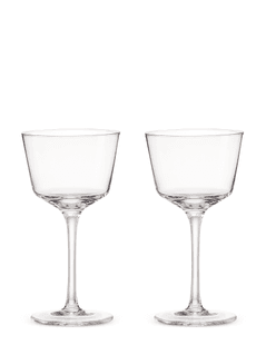 Verres Nick & Nora angulaires en cristal Raye