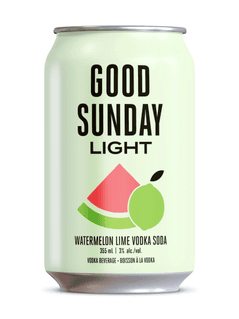 Good Sunday Light Watermelon Lime Vodka Soda