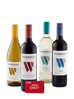 Woodbridge Wines 12 bottles $30 restaurant gift card