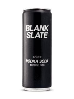Vodka soda Blank Slate Double