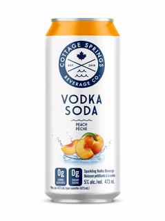 Cottage Springs Ontario Peach Vodka Soda
