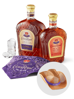 Crown Royal duo FREE cowboy hat, bandana and jigger