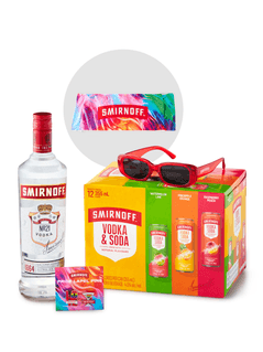 Smirnoff duo FREE pride towel, pins and sunglasses