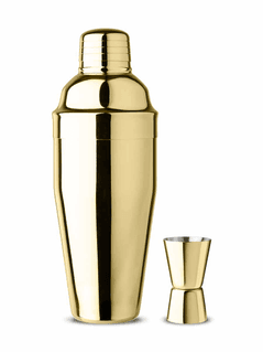 Gold Shaker And Jigger
