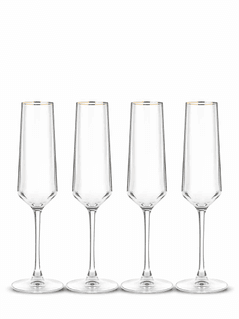 Flutes With Gold Rim