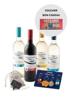 Two Oceans Wines Cheese Markers, Wine Charms, Pretzel Chips Voucher & Wine Pairing Guide