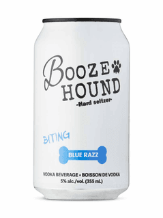 Booze Hound Hard Seltzer Biting Blue Razz