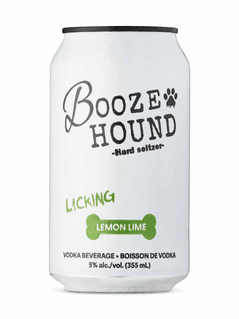 Booze Hound Hard Seltzer Licking Lemon Lime