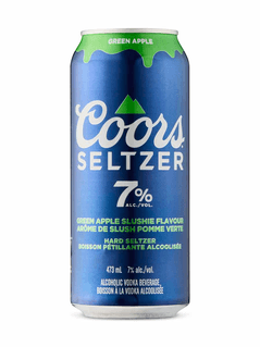 Coors Seltzer Slushie Green Apple