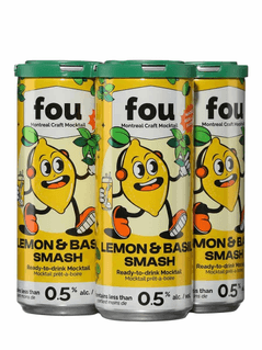 Fou Mocktail Lemon & Basil Smash