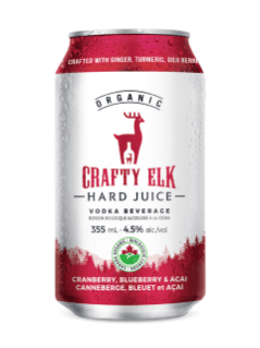 Crafty Elk Hard Juice Cranberry, Blueberry & Acai