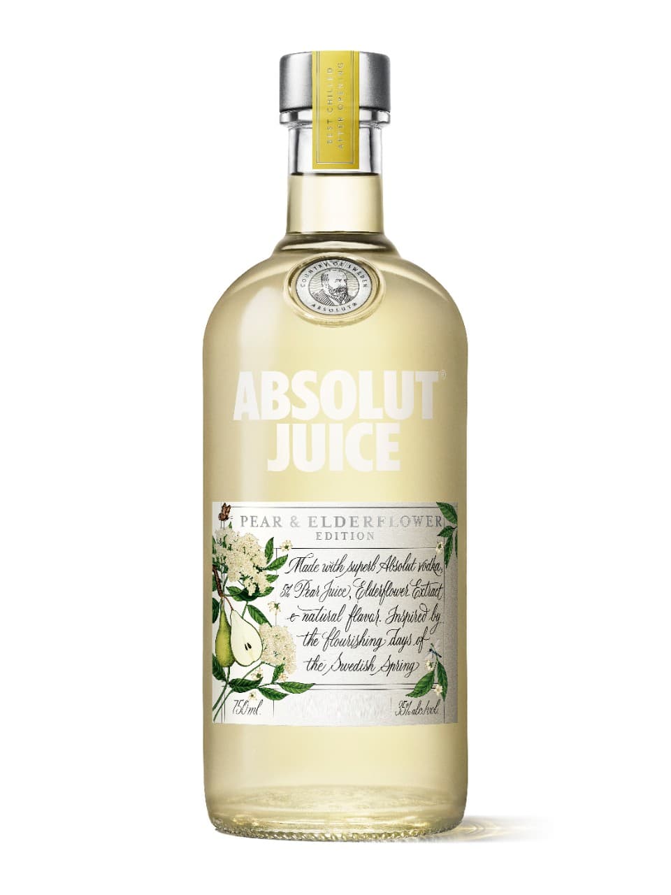 Vodka Absolut Juice Poire et sureau