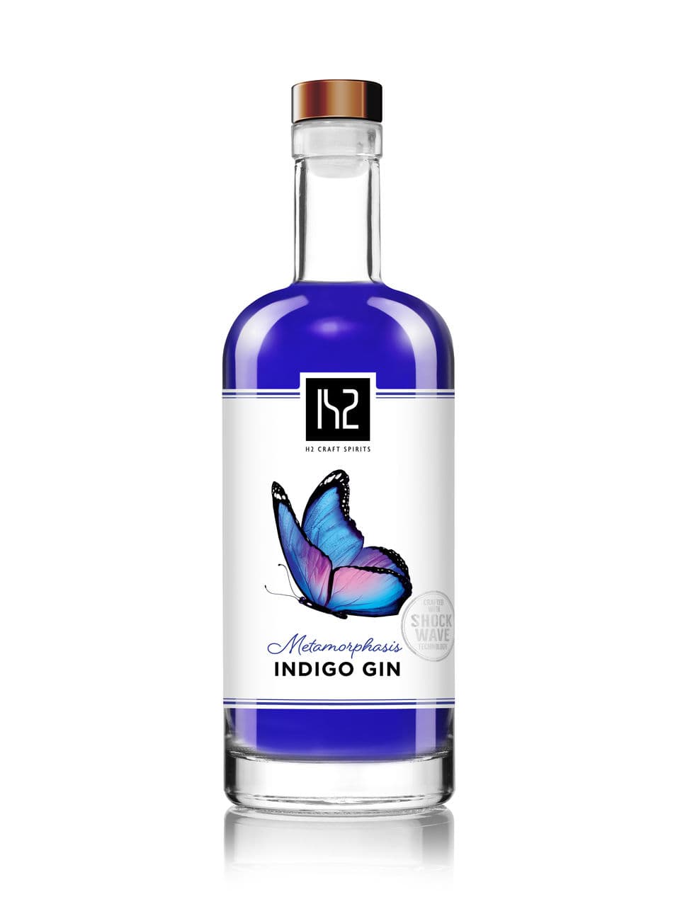 Gin Indigo H2 Craft Spirits Metamorphosis