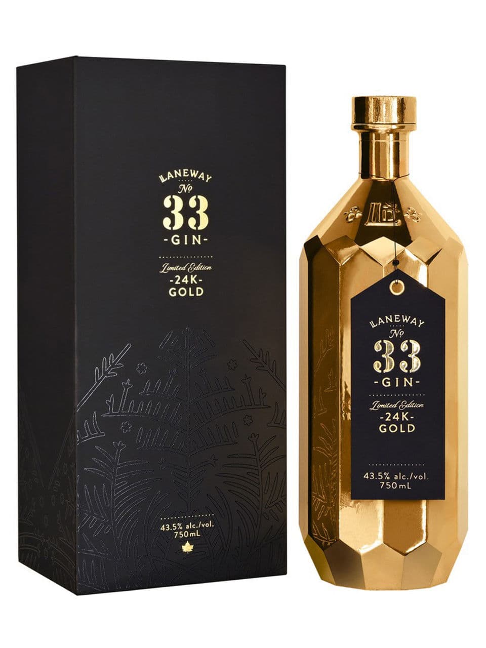 Laneway No. 33 Gin 24k Gold Bottle Limited Edition