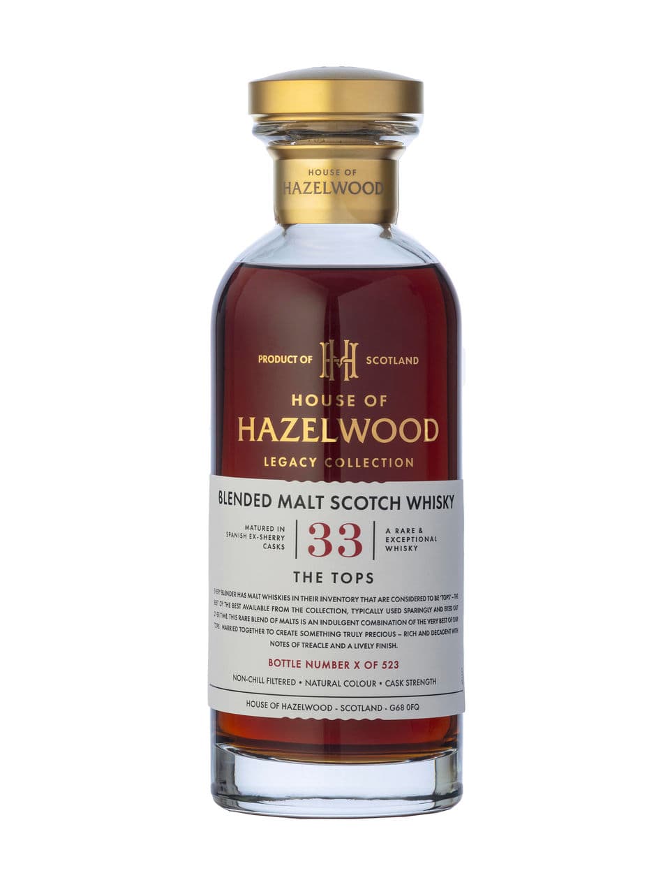 Whisky d'assemblage écossais The Tops House of Hazelwood