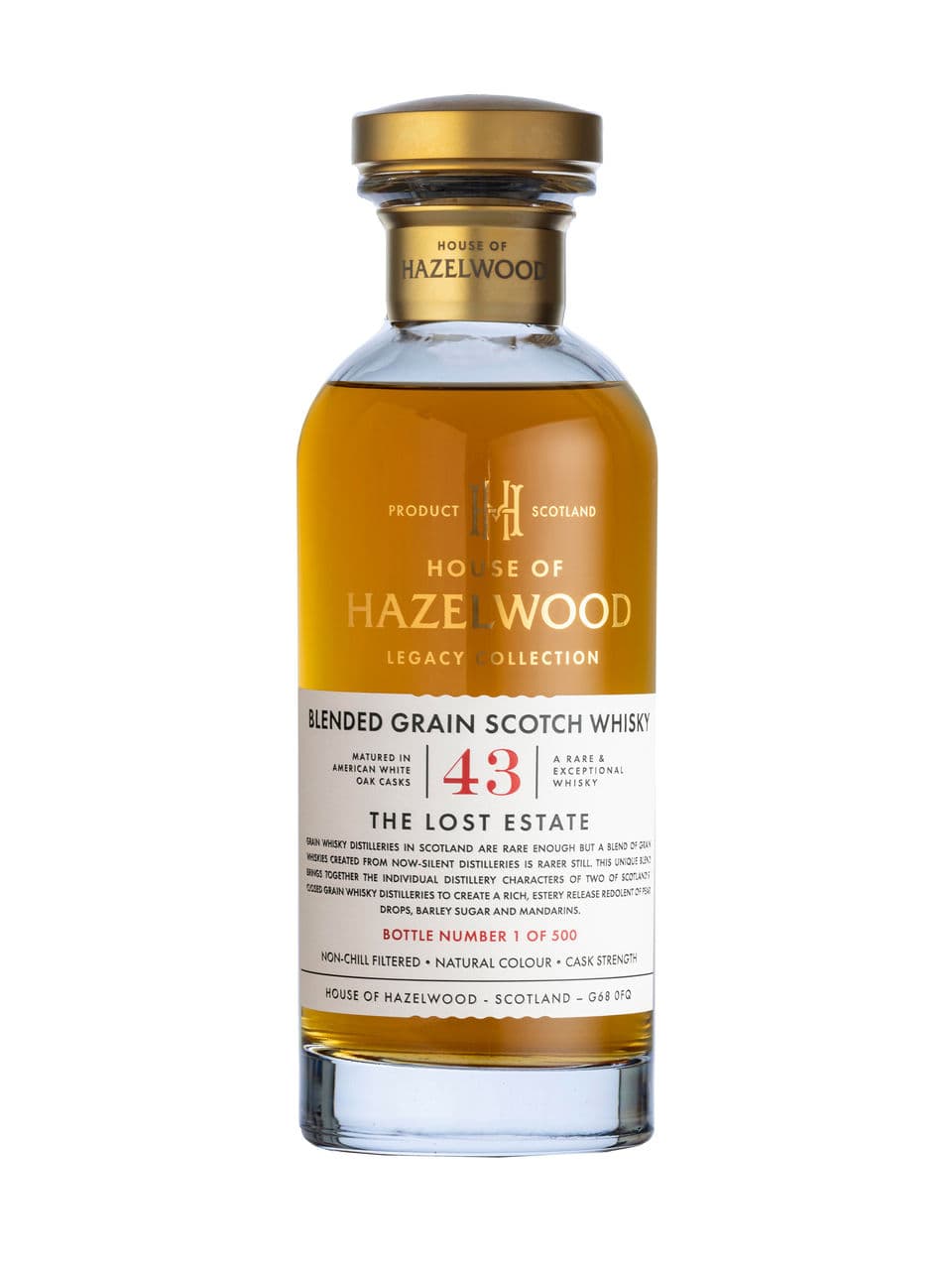 Whisky écossais Blended Grain The Lost Estate House of Hazelwood