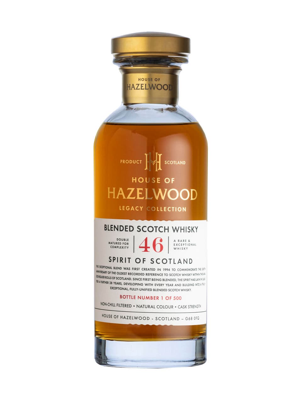 Whisky écossais d'assemblage Double maturation Spirit of Scotland House of Hazelwood