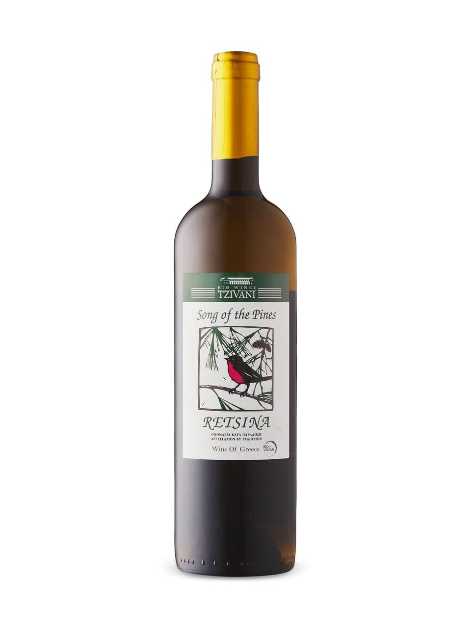Tzivanis Song Of The Pines Retsina Organic