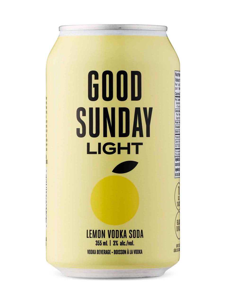 Good Sunday Light Lemon Vodka Soda