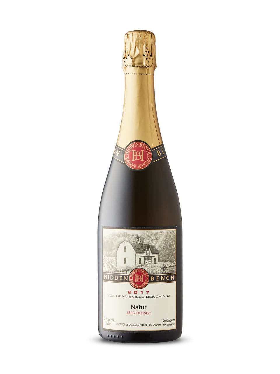 Hidden Bench Natur Zéro Dosage Sparkling VQA 2017