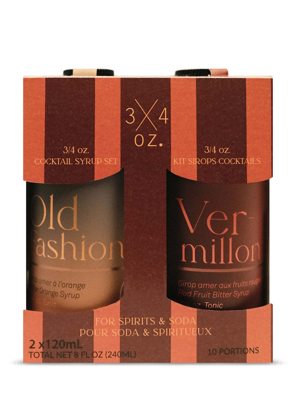 Ensemble Old Fashioned et Vermillon 3/4 oz. (2 x 120 ml)
