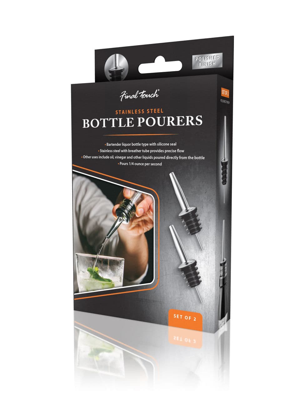 Stainless Steel Pourer 2 Pack