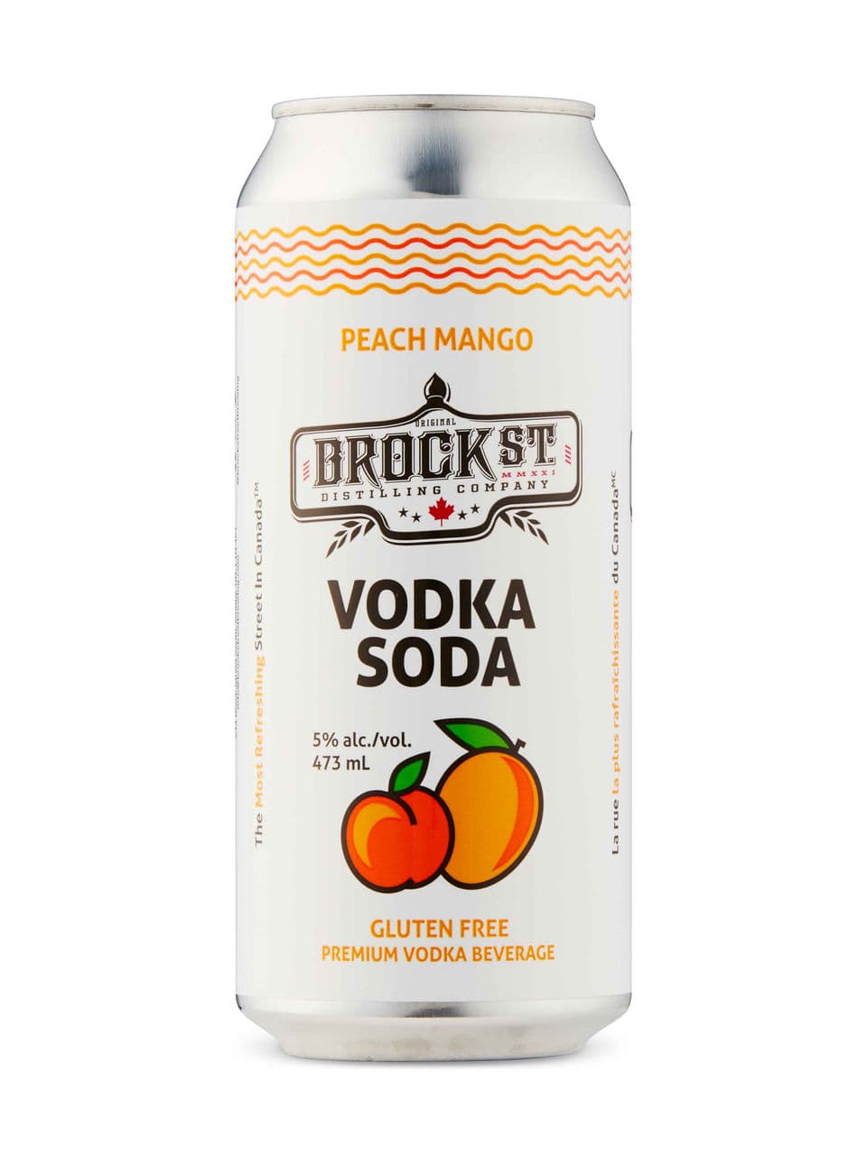 Brock Street Peach Mango Vodka Soda