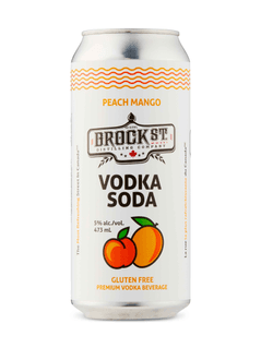 Brock Street Peach Mango Vodka Soda