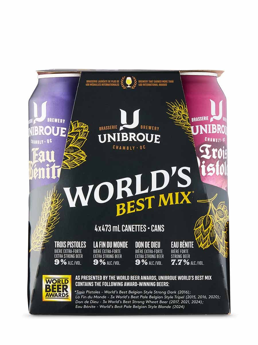 Bière Unibroue (carton mixte World's Best)