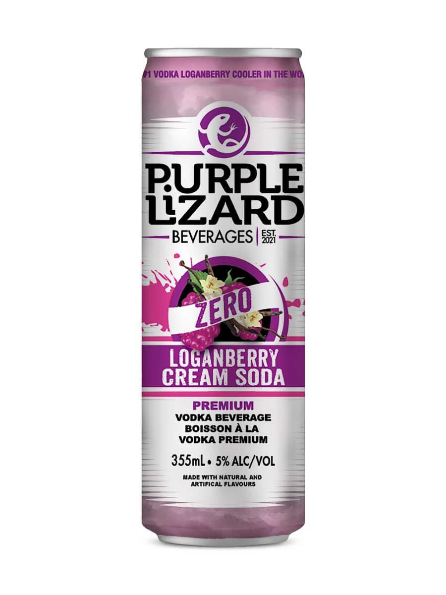 Purple Lizard Zero Sugar Loganberry Cream Soda