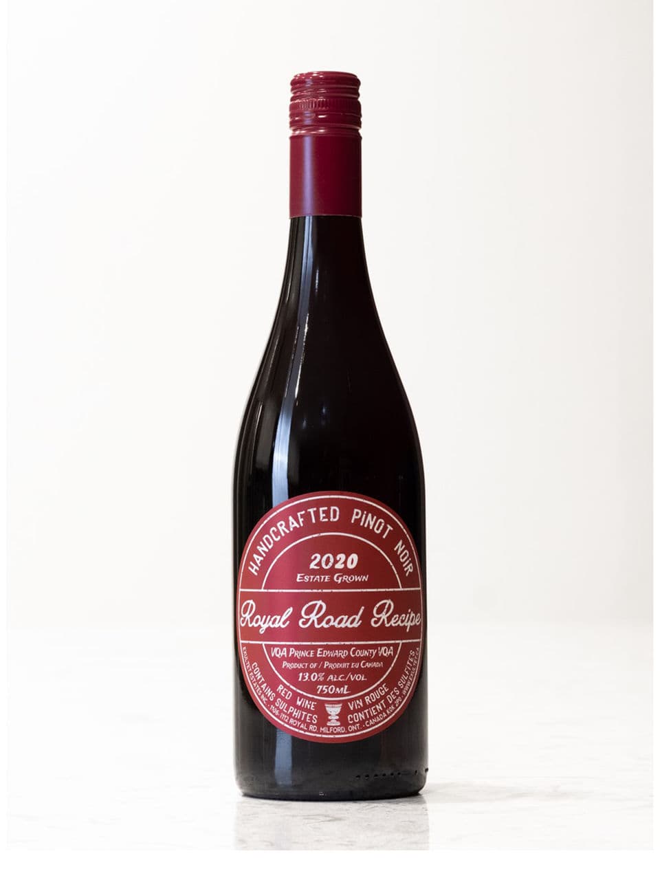 Exultet Estates Royal Road Recipe Pinot Noir VQA