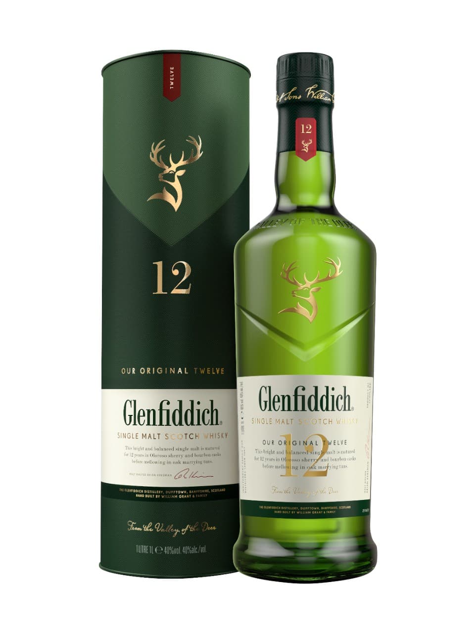 Whisky écossais Single malt Glenfiddich 12 ans d'âge