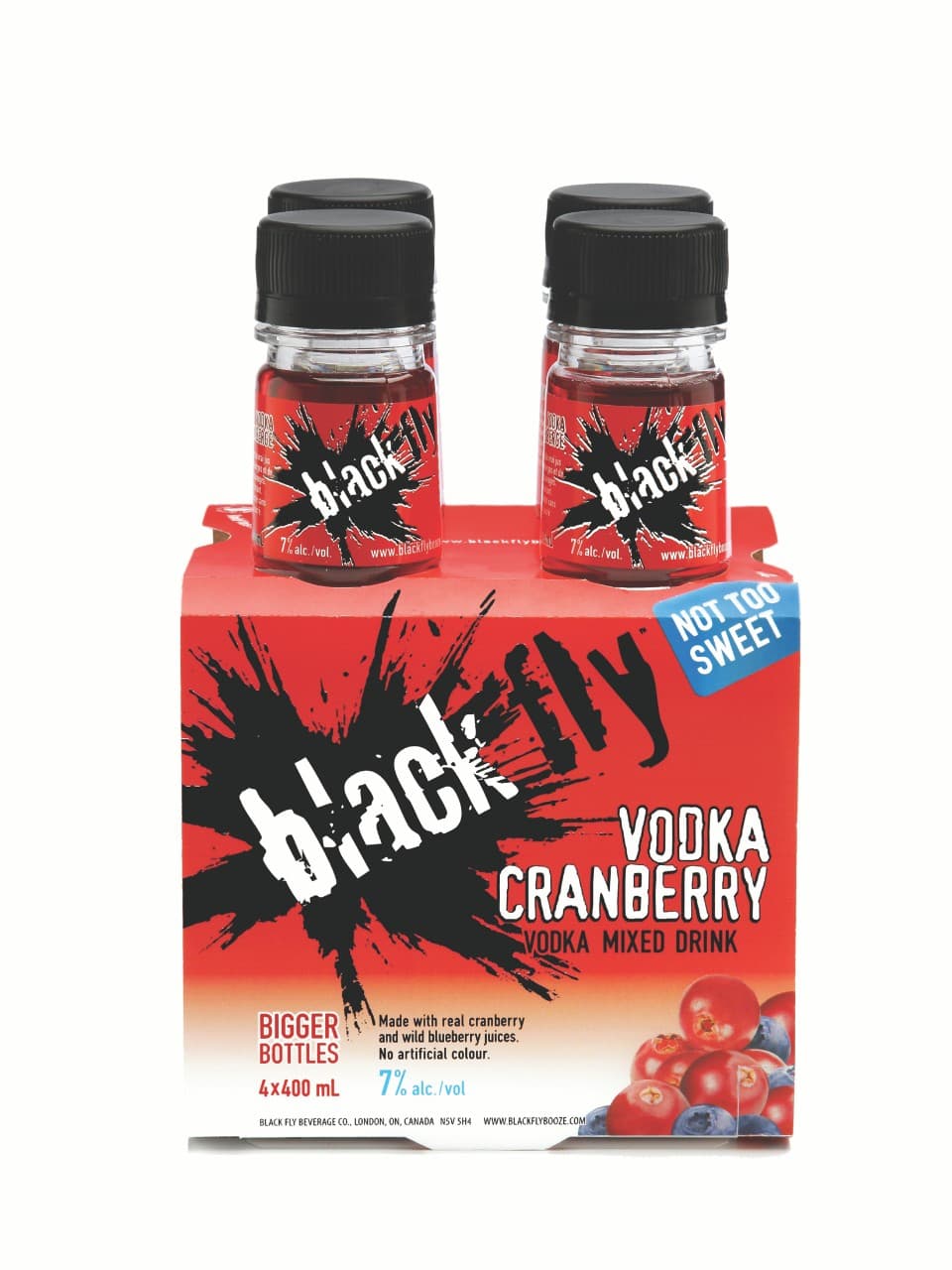 Boisson à la vodka Canneberge Black Fly (PET)