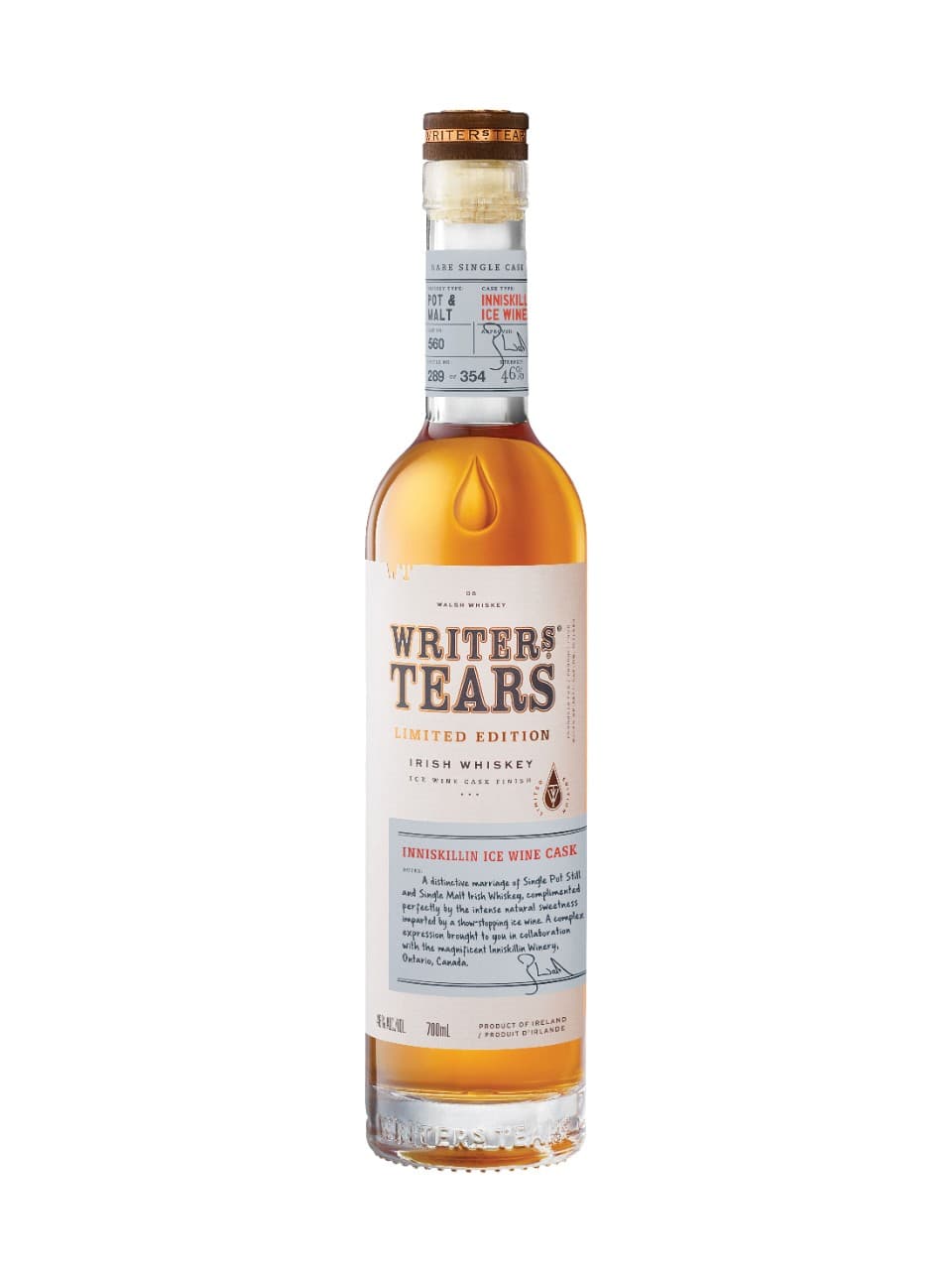 Writers Tears Copper Pot Inniskillin Ice Wine Cask Finish Irish Whiskey